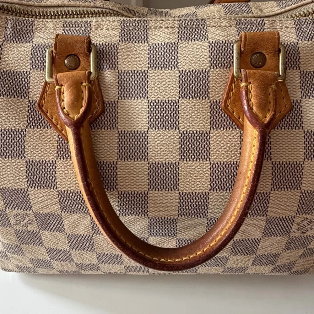 Louis Vuitton Speedy 25 Damier Azur Satchel Lock & Key - Picture 10 of 16